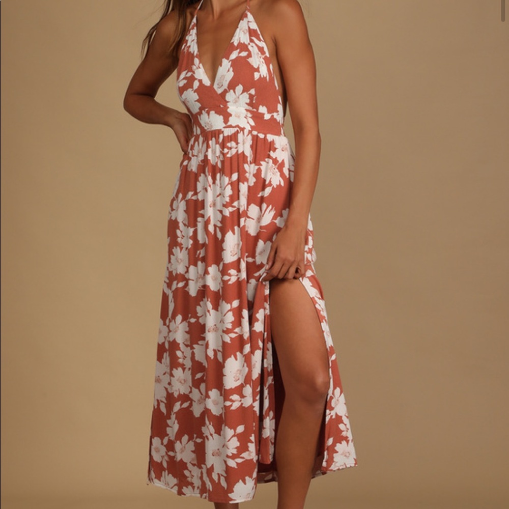 Lulu’s Halter Midi dress